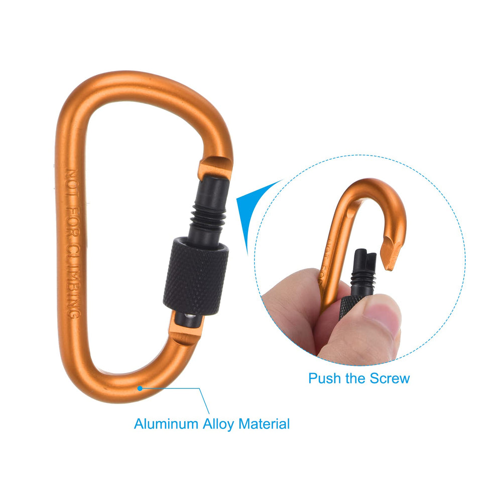 PATIKIL orange aluminum body stands out for easy identification during trips.
