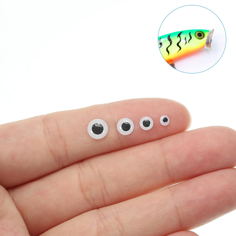 PATIKIL luminous eye stickers waterproof – glow helps track lure movement at night.