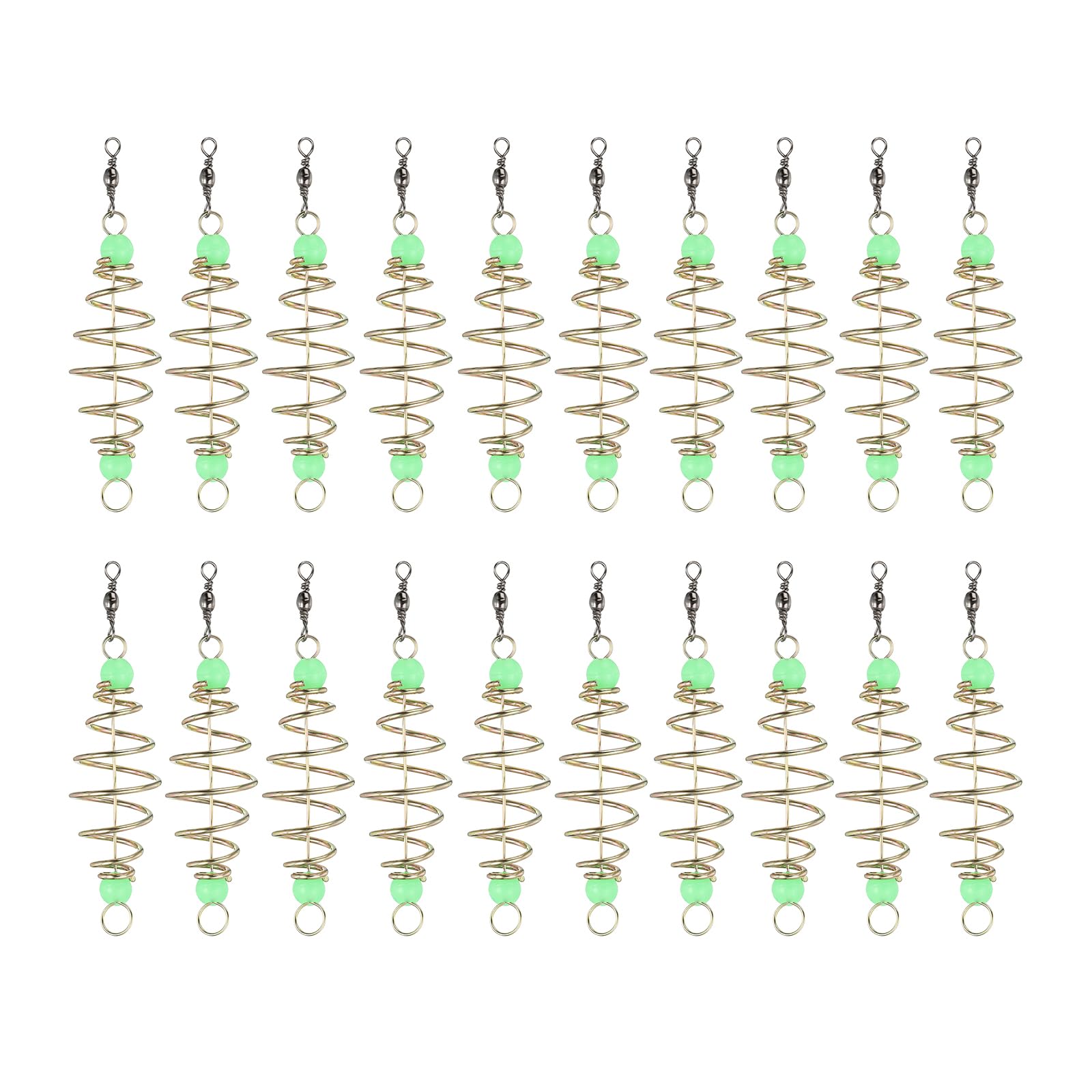 PATIKIL Luminous Spring Fishing Feeder – 20 Pcs packaging