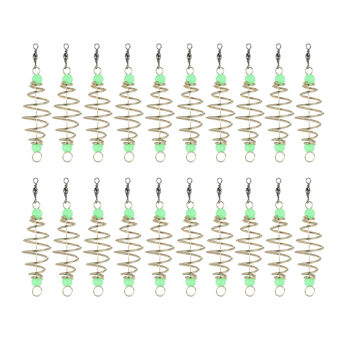 PATIKIL Luminous Spring Fishing Feeder – 20 Pcs packaging