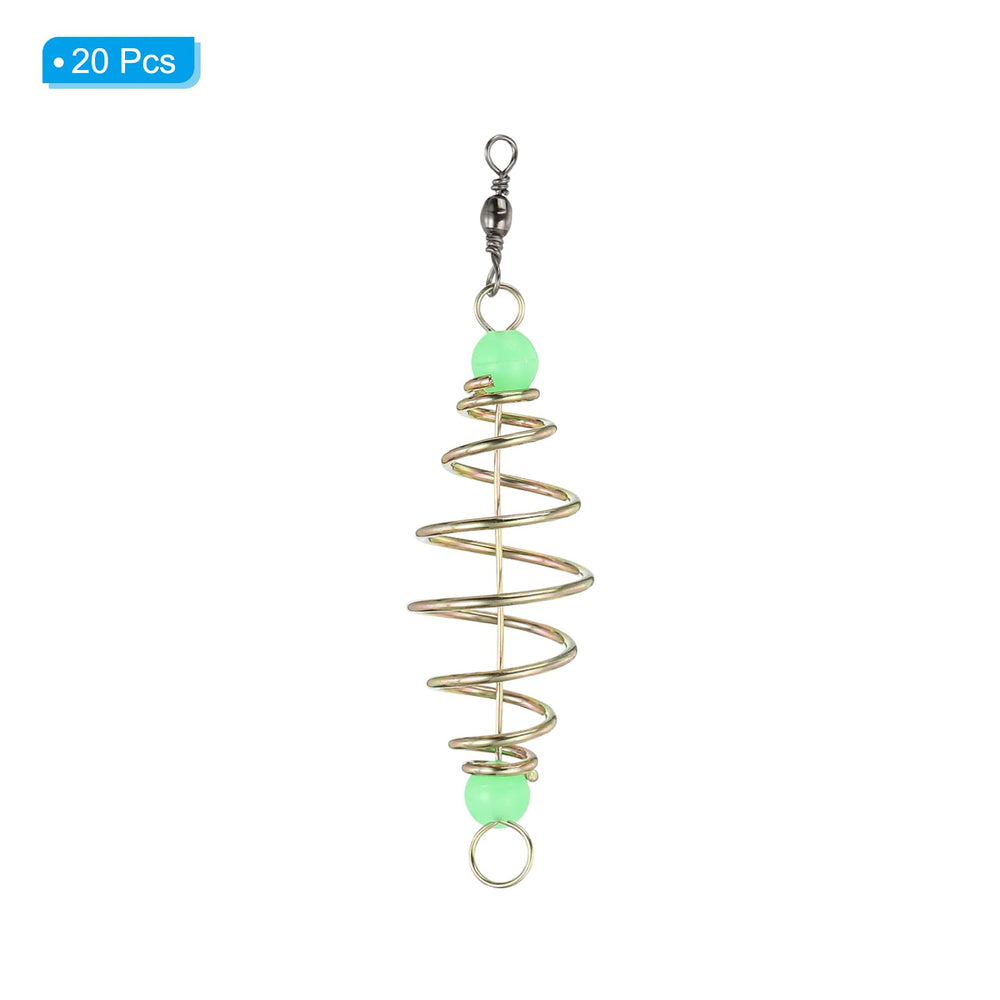 Olive-shaped bait holder on the feeder attached to line