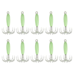 PATIKIL luminous squid jig hooks glow for night fishing and visibility
