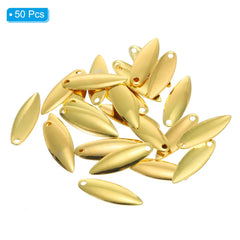PATIKIL 50-pack lure blades ready for DIY bait making.