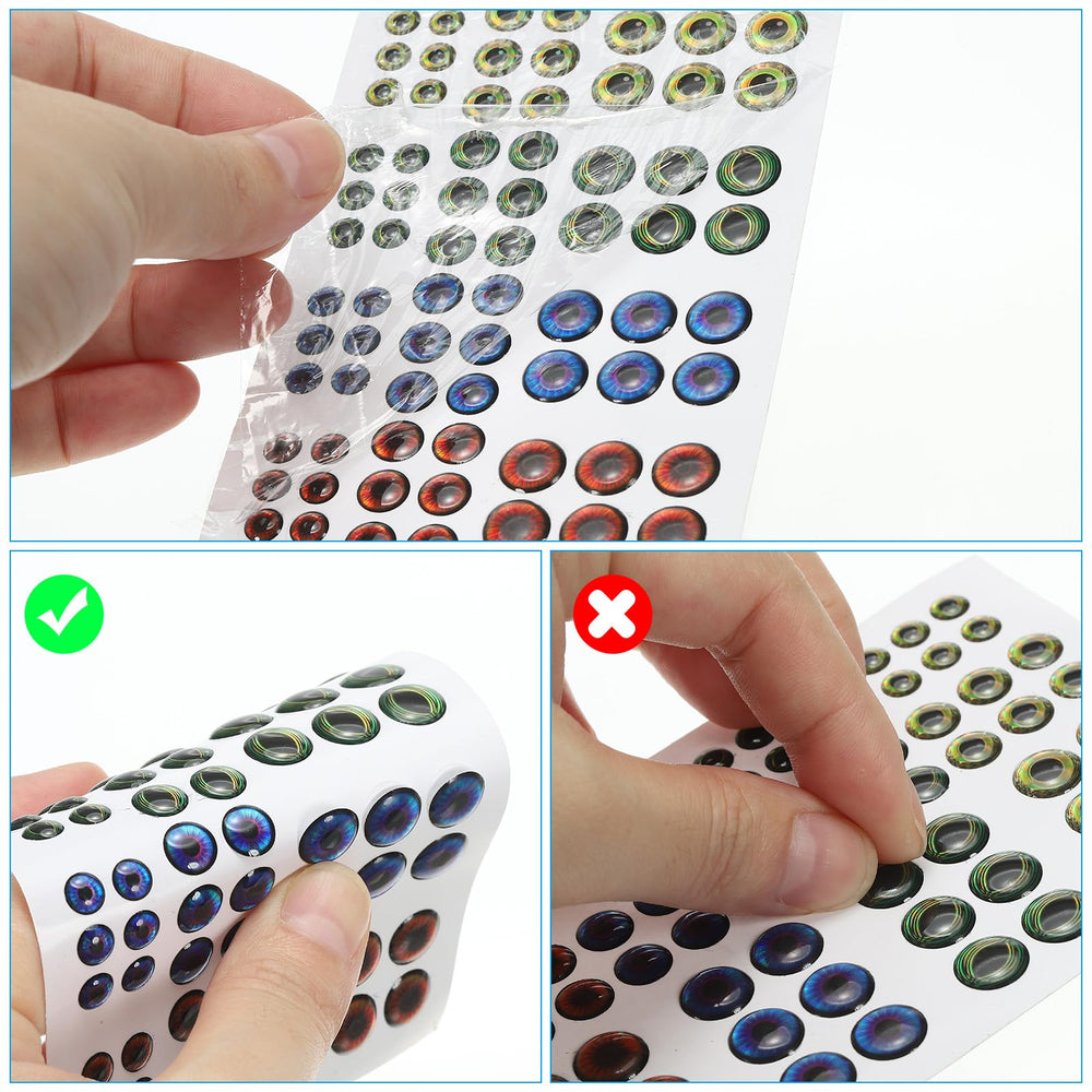 PATIKIL lure eyes with durable coating improve longevity and shine.