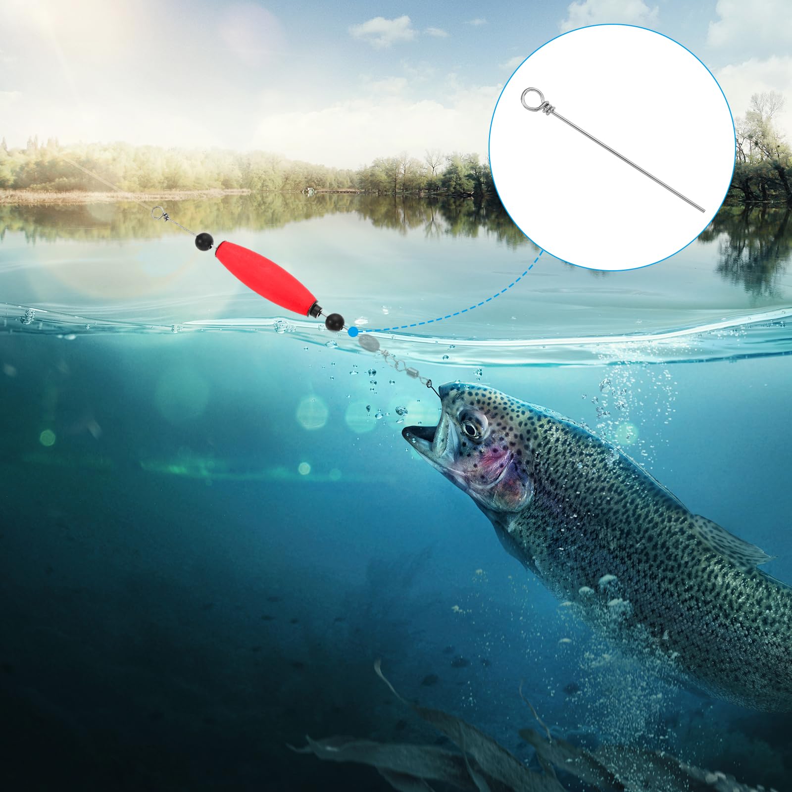 PATIKIL lure rotation test shows natural movement and enticing water action.