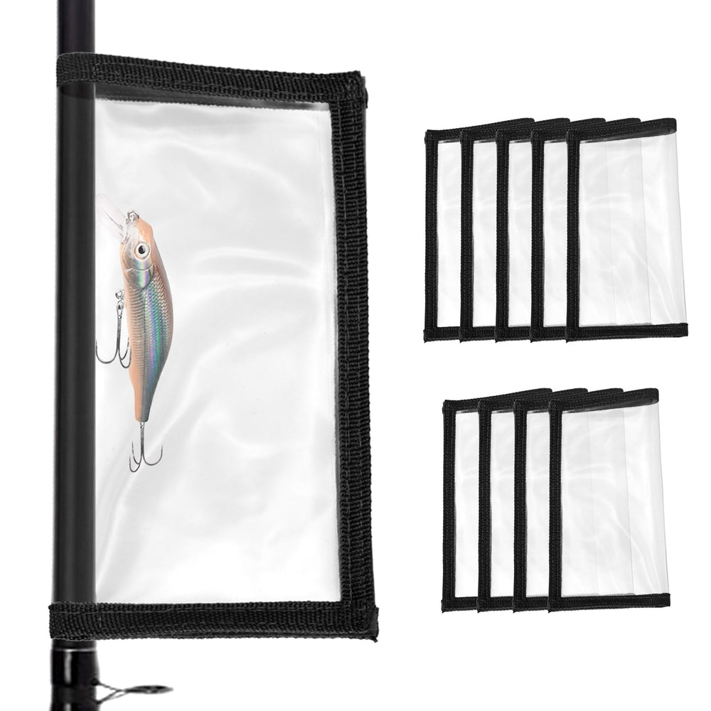 PATIKIL lure wrap with clear PVC offers quick lure visibility and durability.