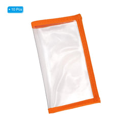 PATIKIL fishing lure wrap orange shows clear PVC for lure visibility.