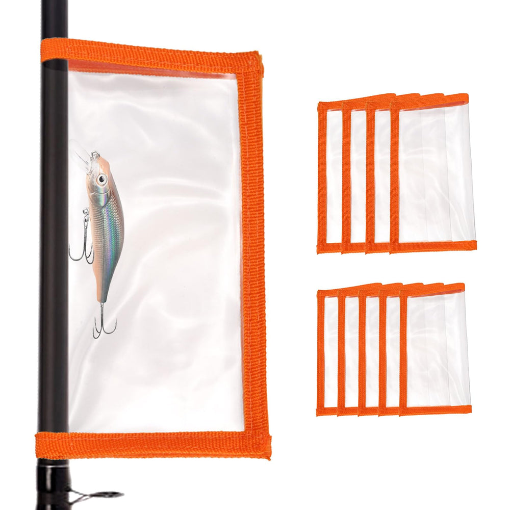 PATIKIL Lure Wrap orange large open demonstrates quick access to lures for rapid casting.