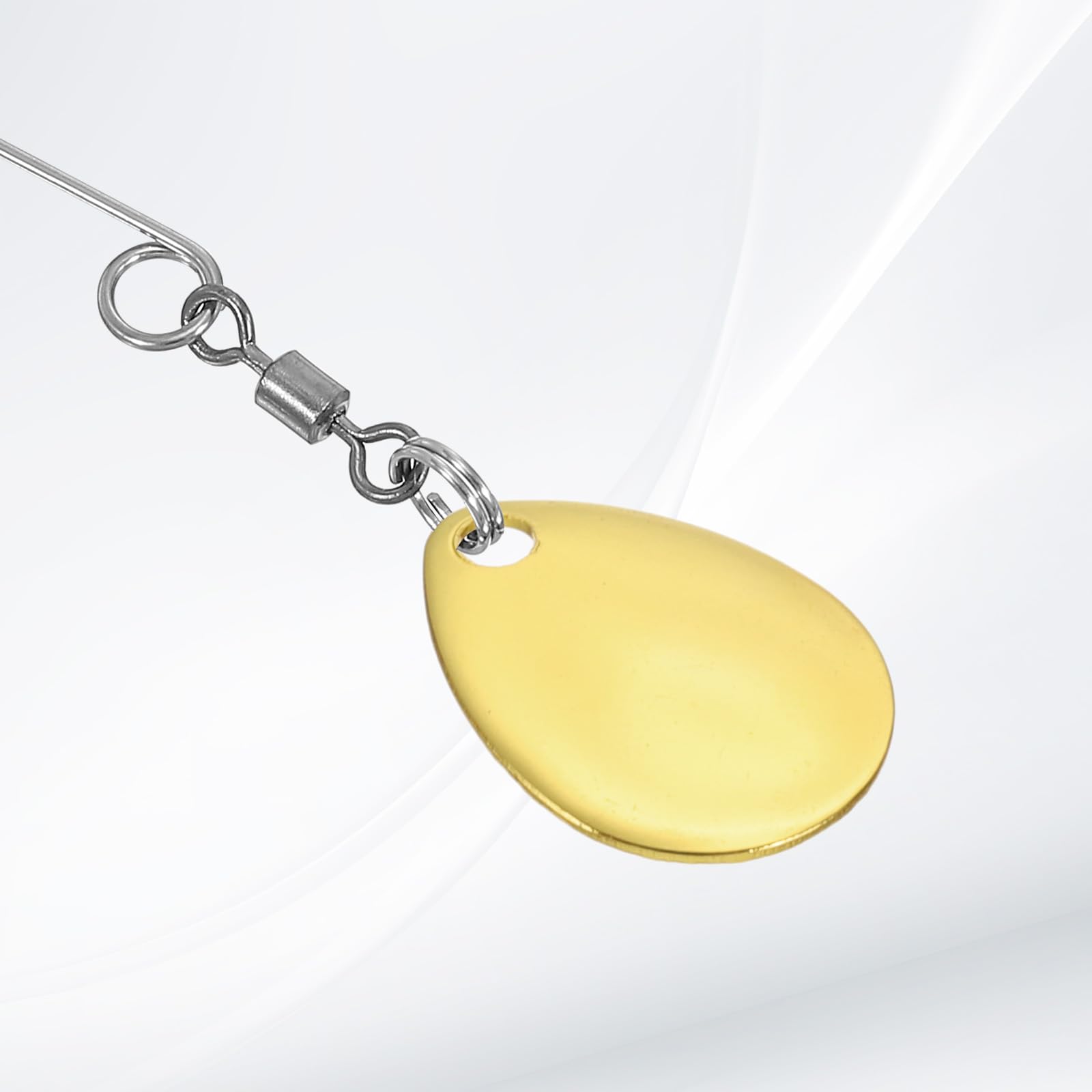 PATIKIL willowleaf blade metallic gold shade on water