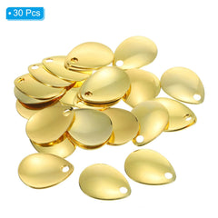 PATIKIL metal lure blade with attachment hole simplifies quick swaps on spinners