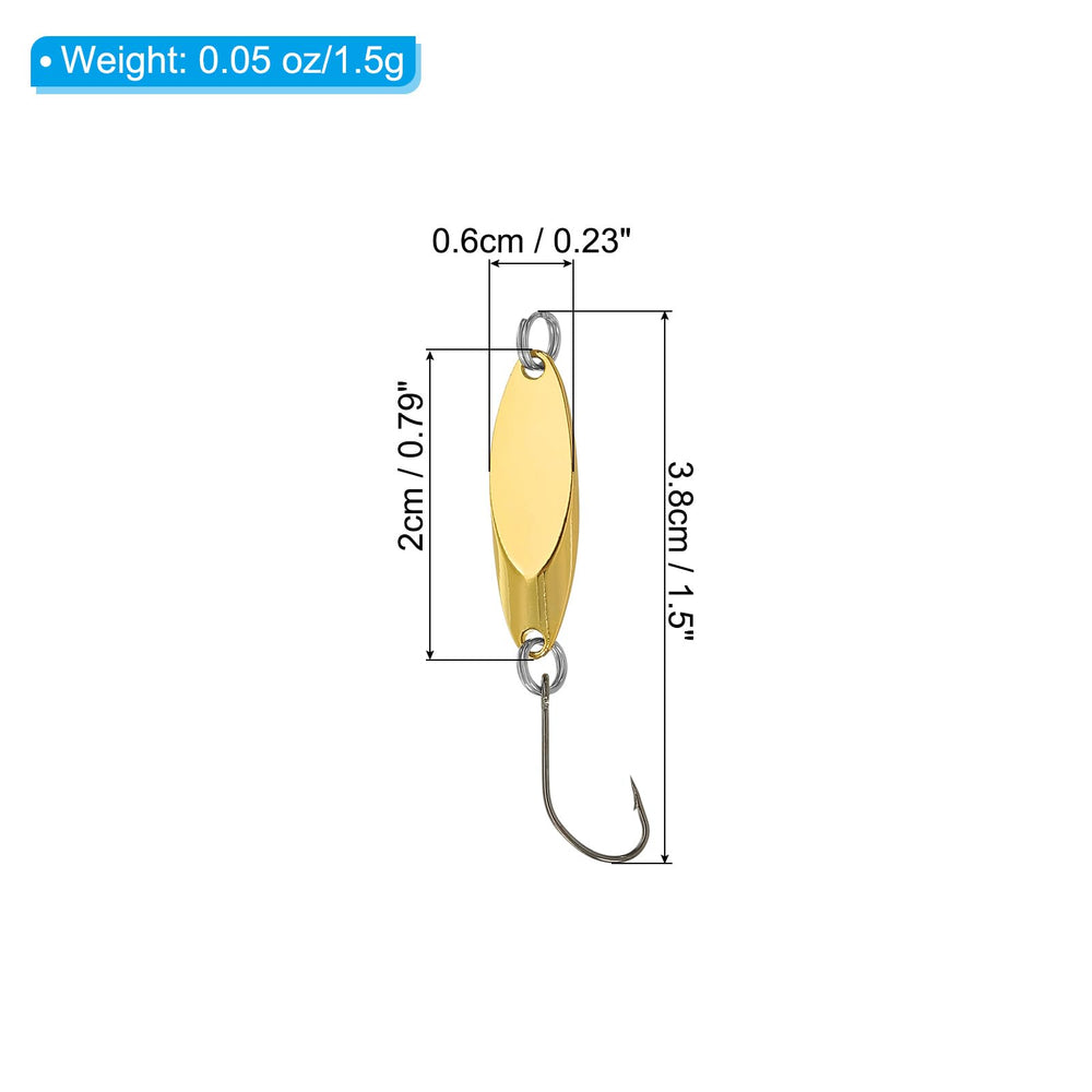 PATIKIL spoon lure close-up, durable alloy for rust resistance.