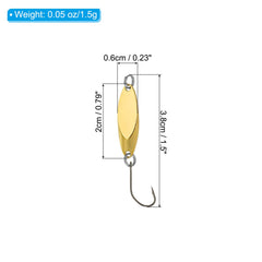 PATIKIL spoon lure close-up, durable alloy for rust resistance.