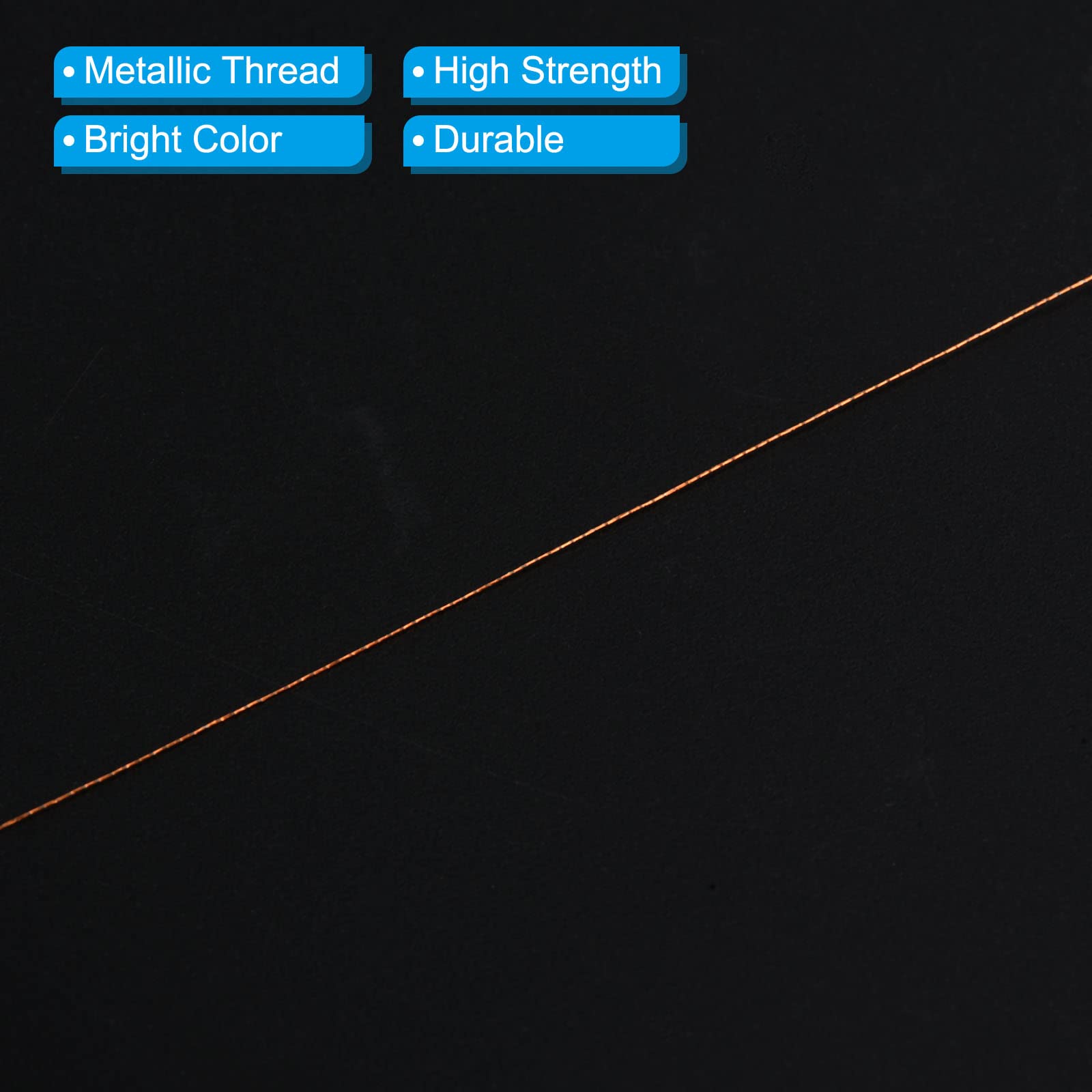PATIKIL metallic orange thread used as reel seat line with vivid visibility