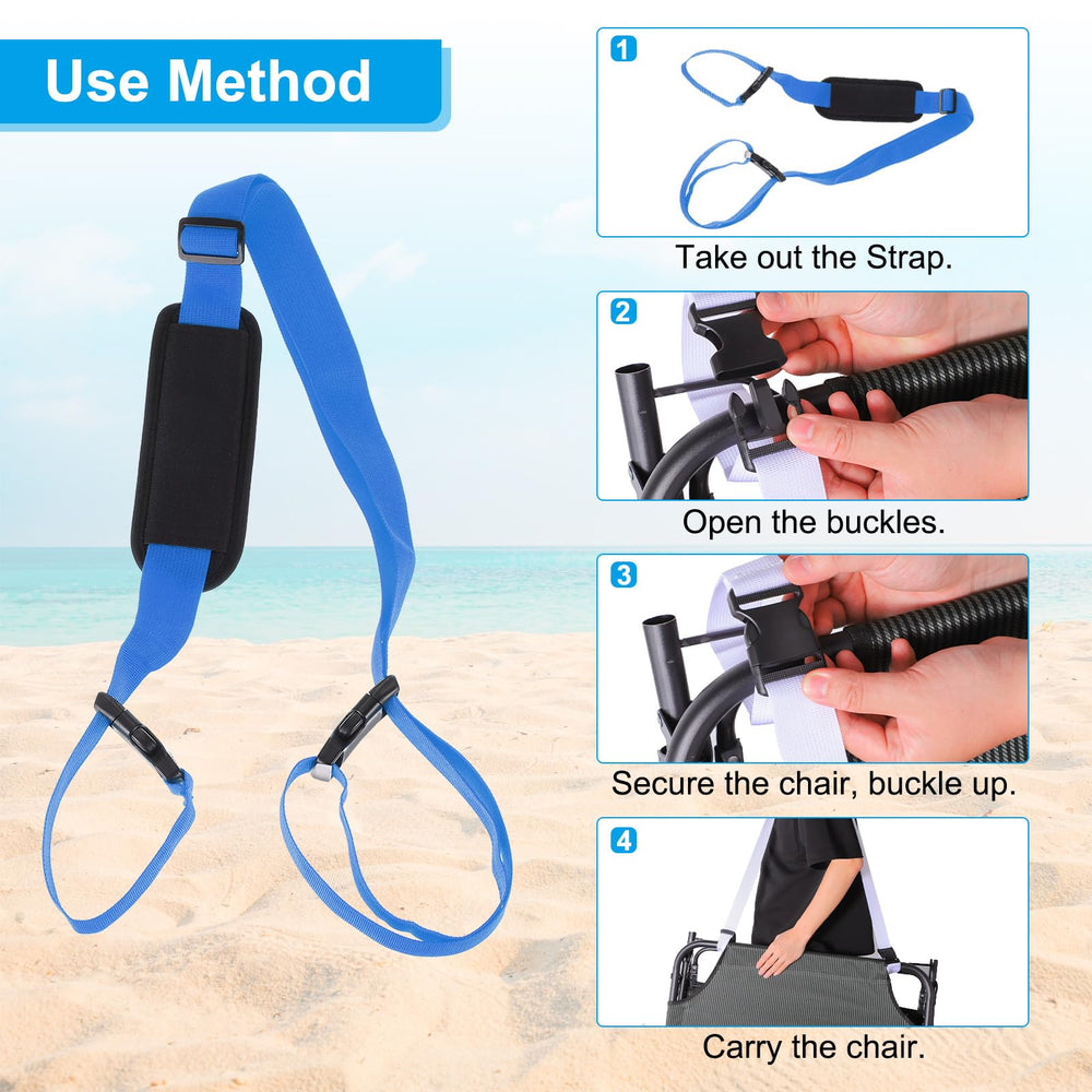 PATIKIL multiuse camping strap supports chairs, mats, and umbrellas.