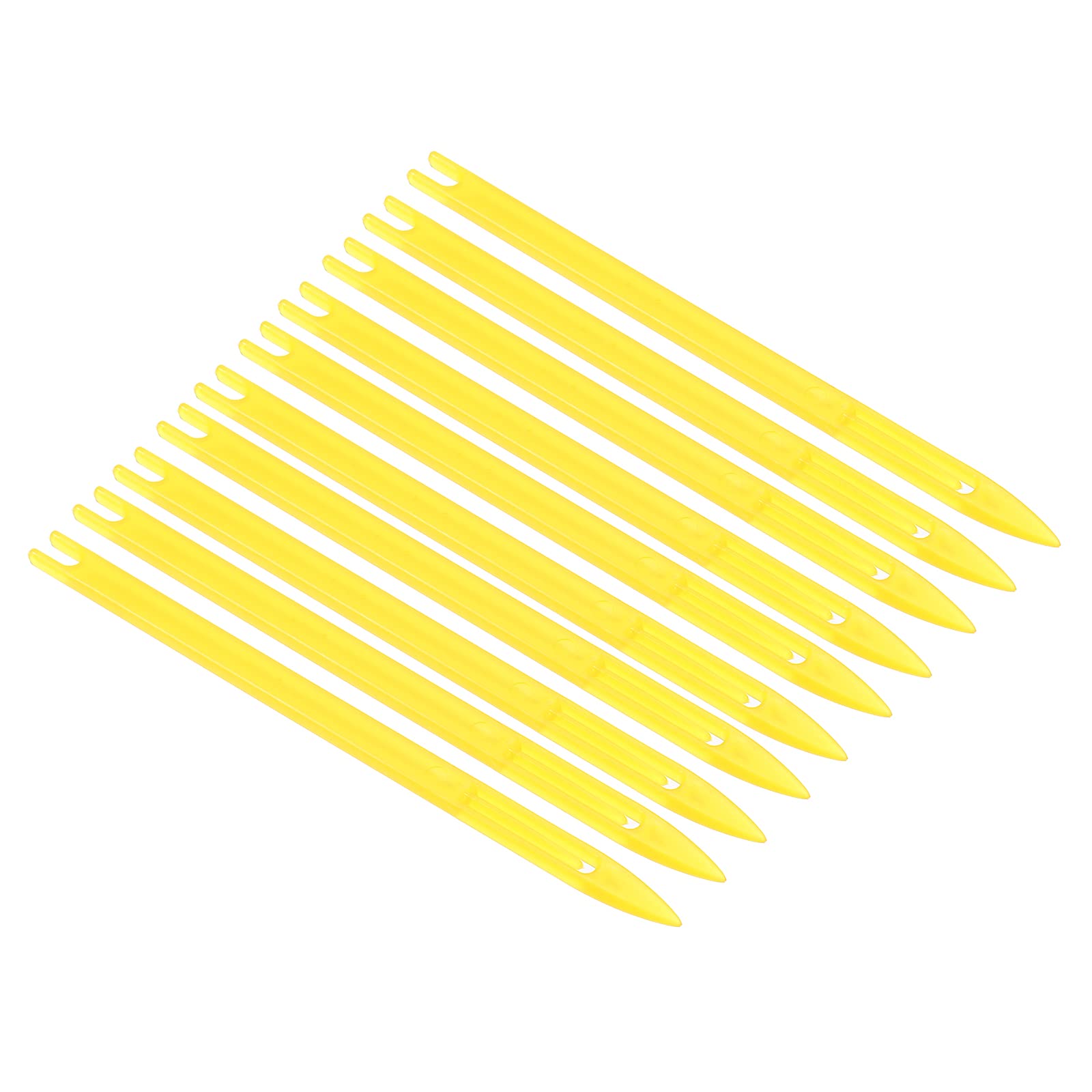 PATIKIL netting shuttle 1# yellow front view for precise twine handling during net repair