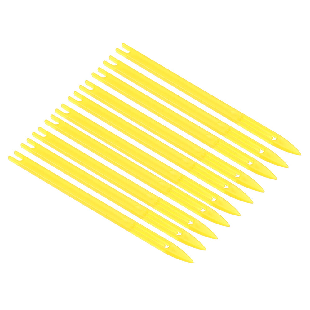 PATIKIL netting shuttle 1# yellow front view for precise twine handling during net repair