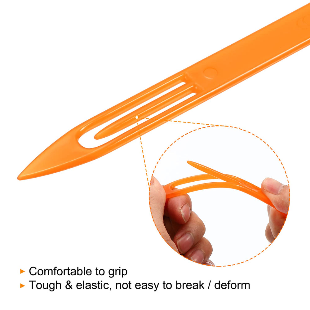 PATIKIL netting needle shuttle 6 orange durable plastic construction resists deformation