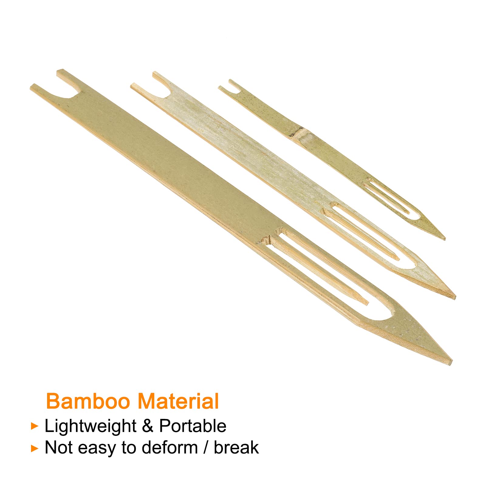 PATIKIL netting shuttle size 8 in bamboo, versatile for large nets.