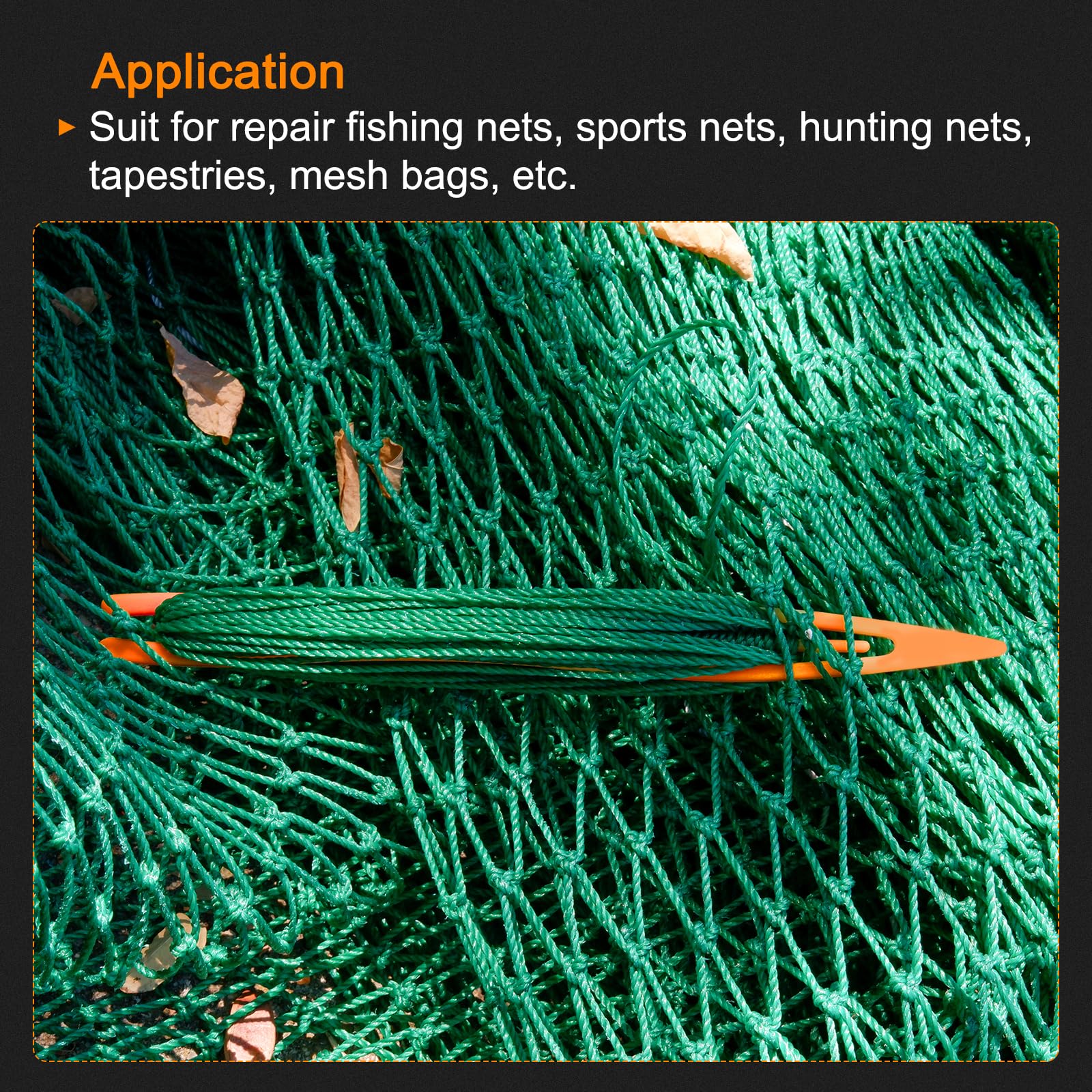PATIKIL netting shuttle compact design helps prevent snagging during repairs