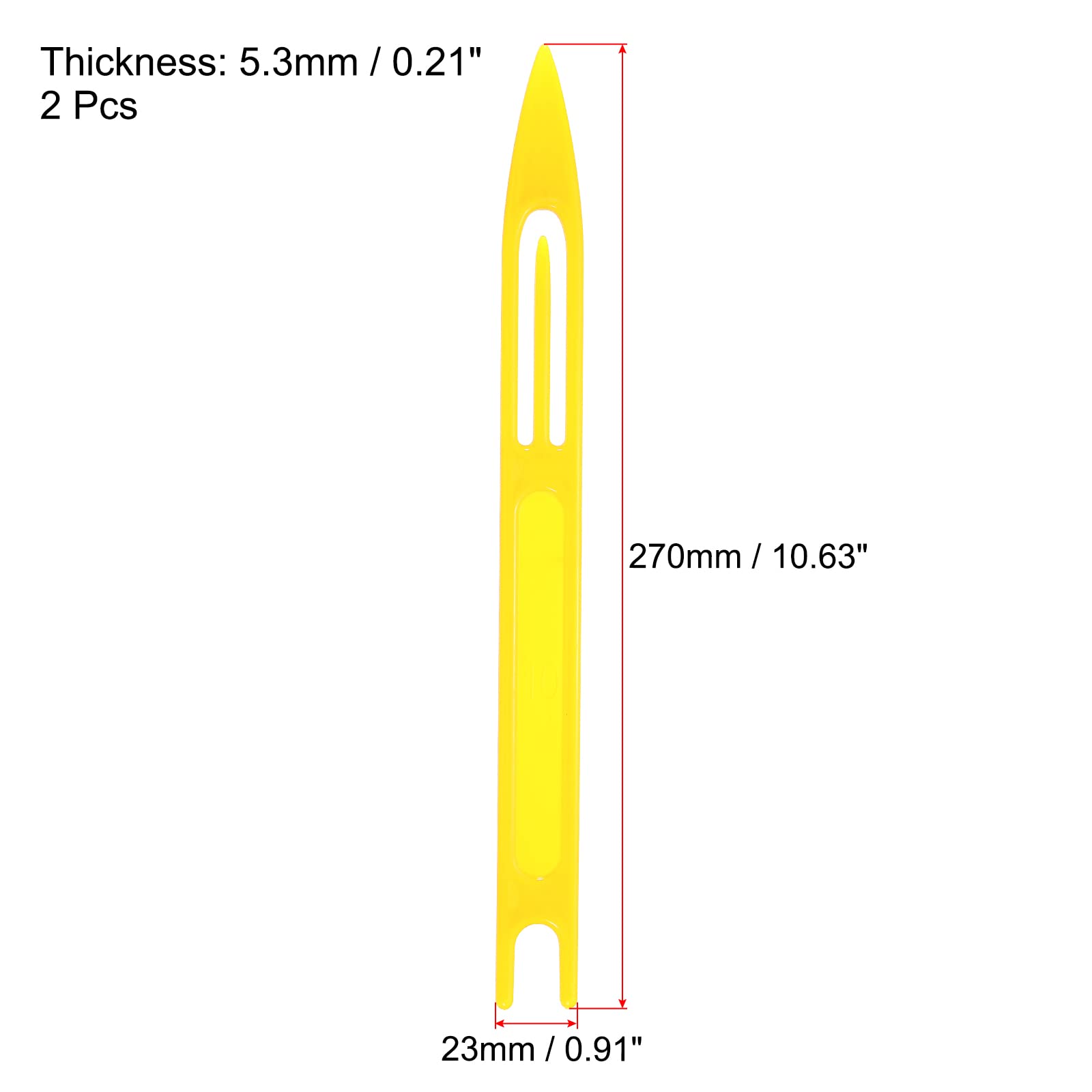 PATIKIL yellow shuttle 2-pack with ergonomic grip for on-the-go net maintenance.