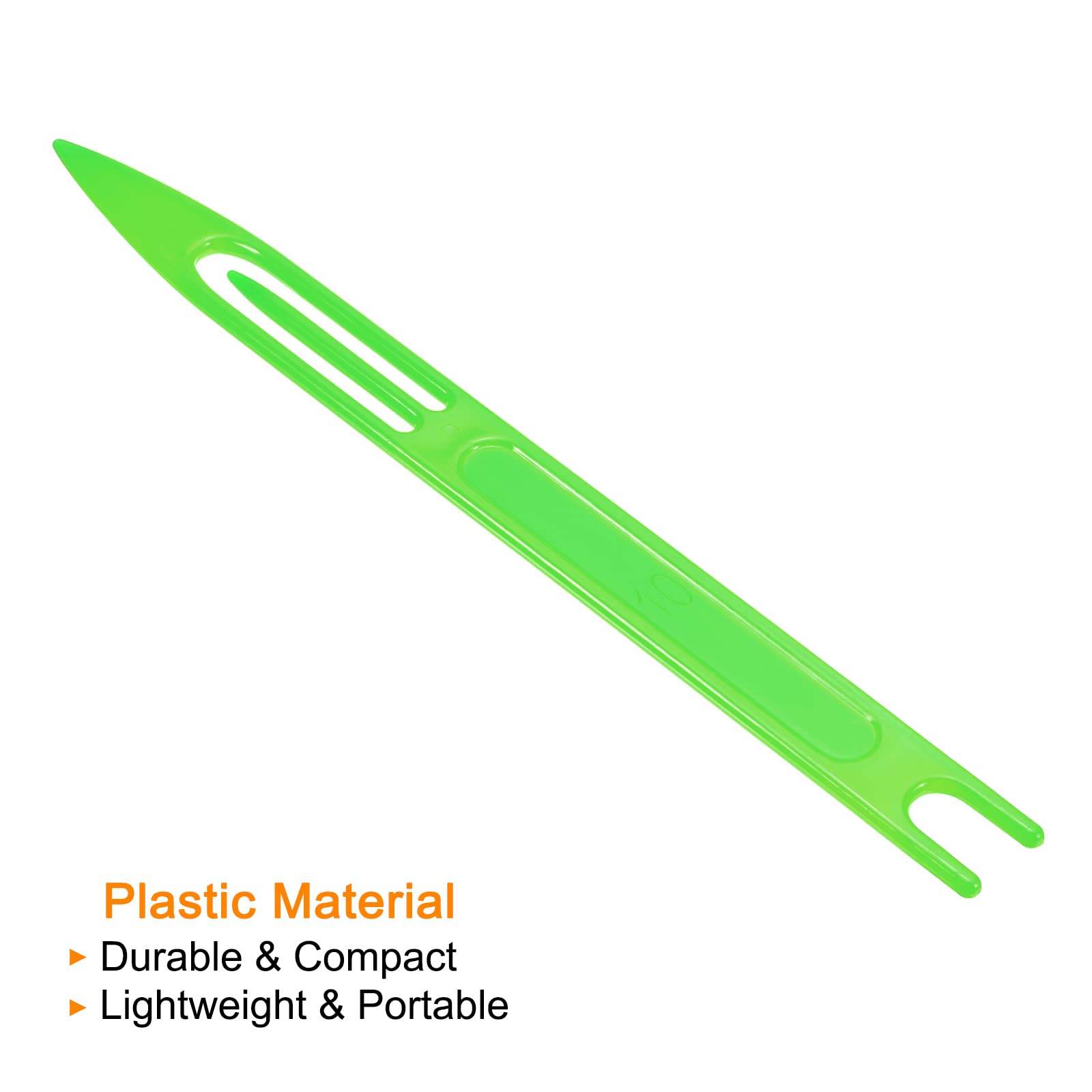 PATIKIL Netting Needle Shuttles 10# Green – Side View