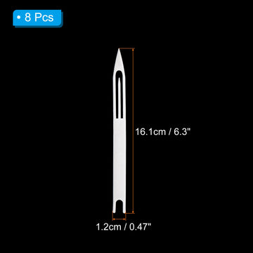 PATIKIL 6-size netting needles shuttles for smooth, burr-free repairs.