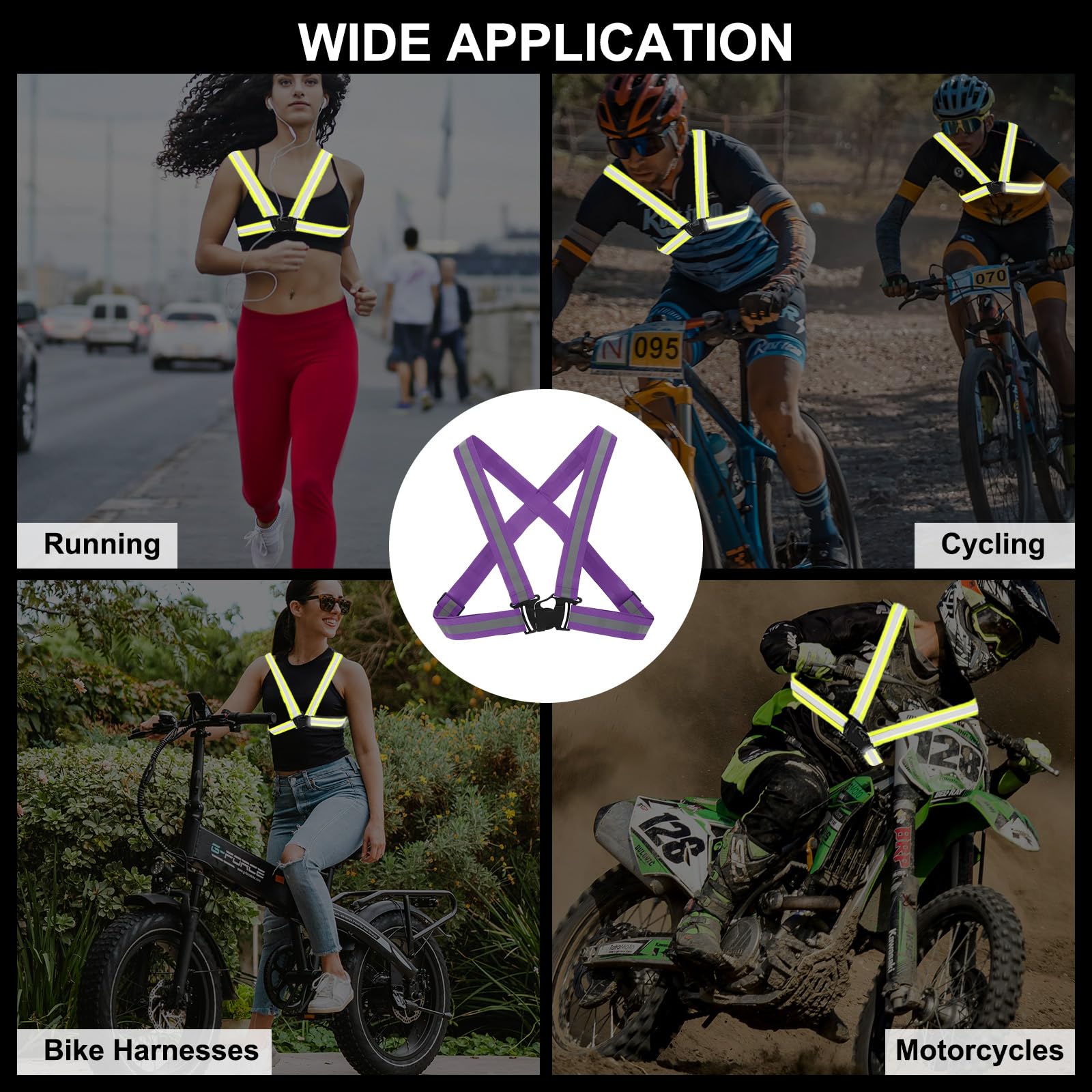 PATIKIL vest supports night walking, running, or cycling.