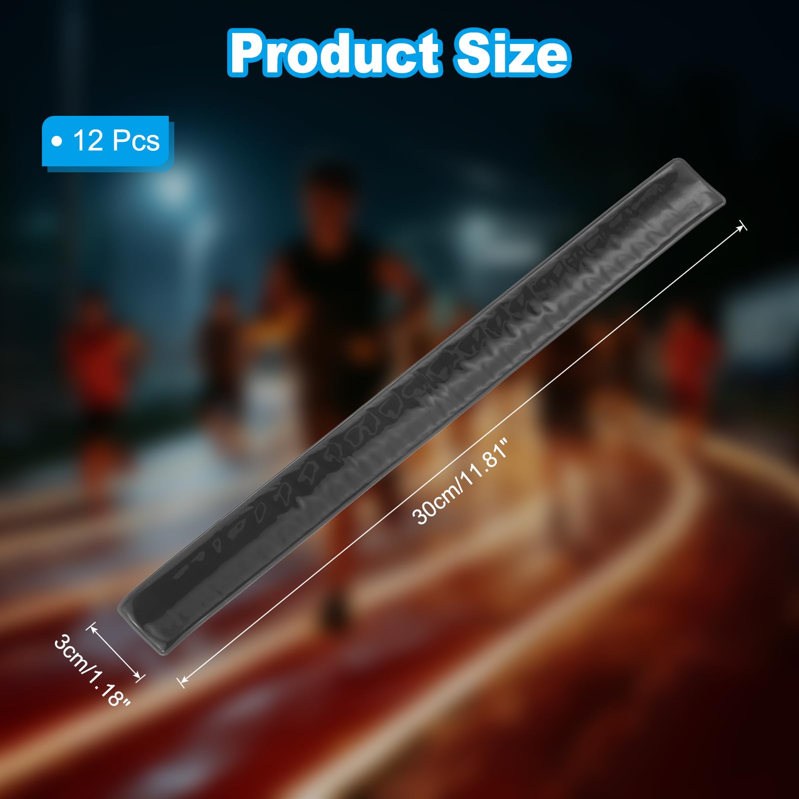 PATIKIL black slap band close-up showing edge-sewn finish for comfortable wear.