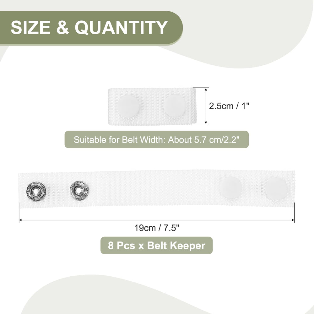PATIKIL nylon belt keeper adjustable to fit multiple belt widths.