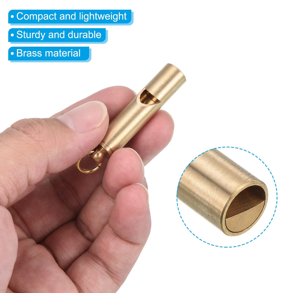 PATIKIL water-resistant brass whistle with no moving parts for all-weather use