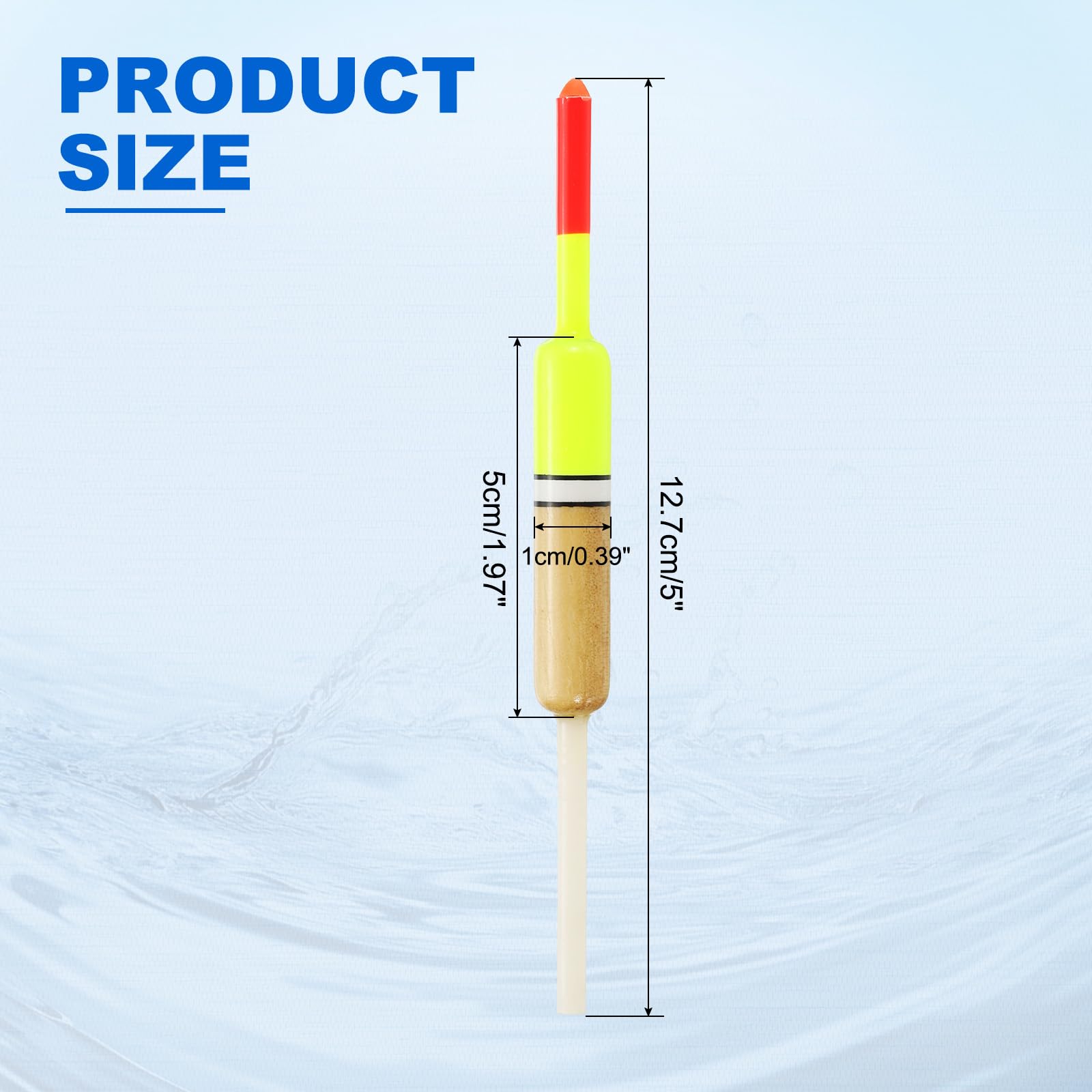 PATIKIL oval bobbers highlight buoyant shape for stable casting.