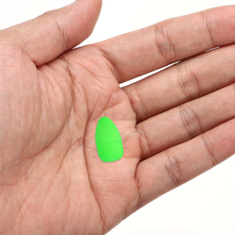 PATIKIL oval foam float in use for fly fishing and snell rigs.
