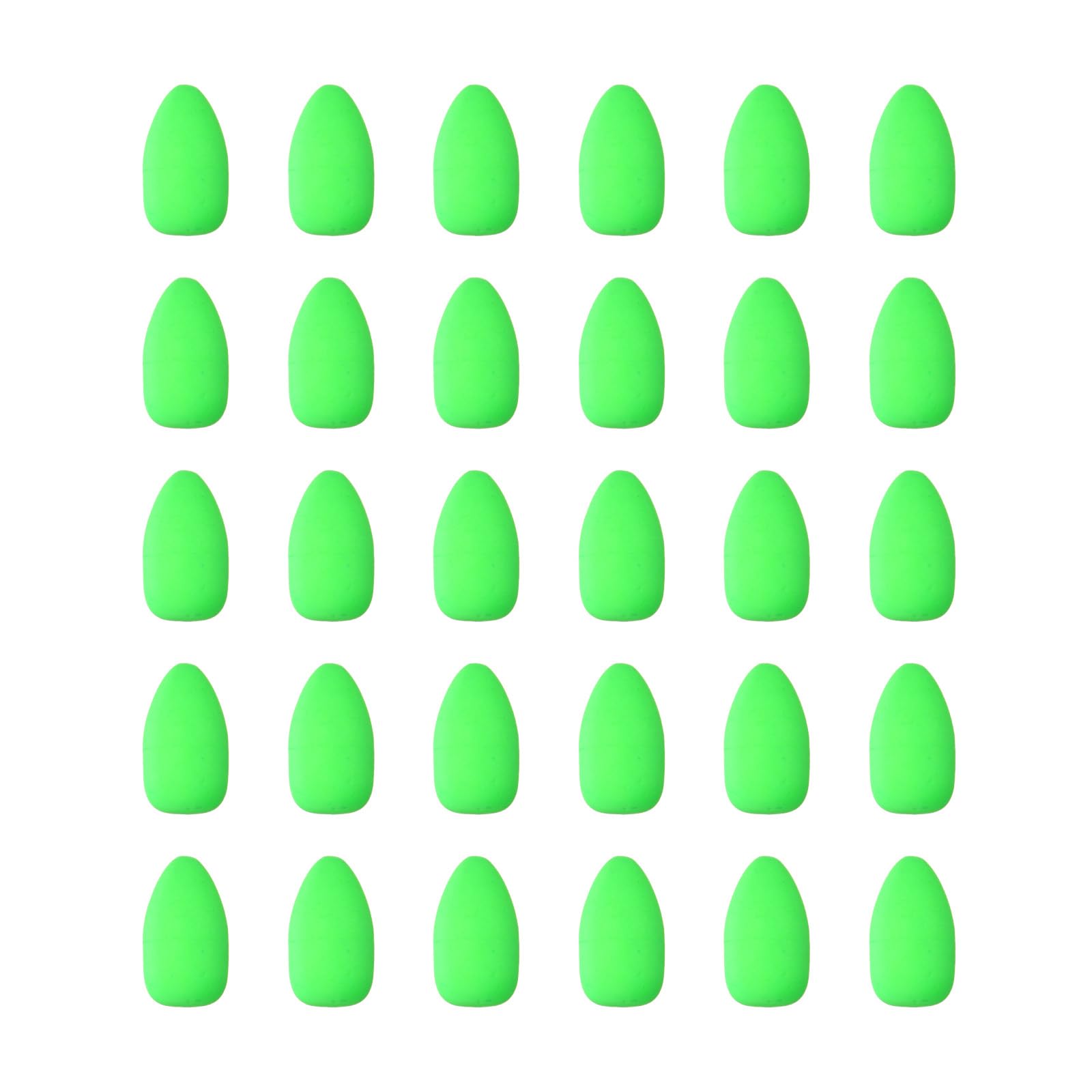 PATIKIL oval foam float green front view improves strike detection