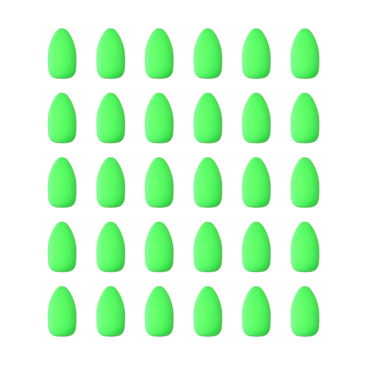 PATIKIL oval foam float green front view improves strike detection