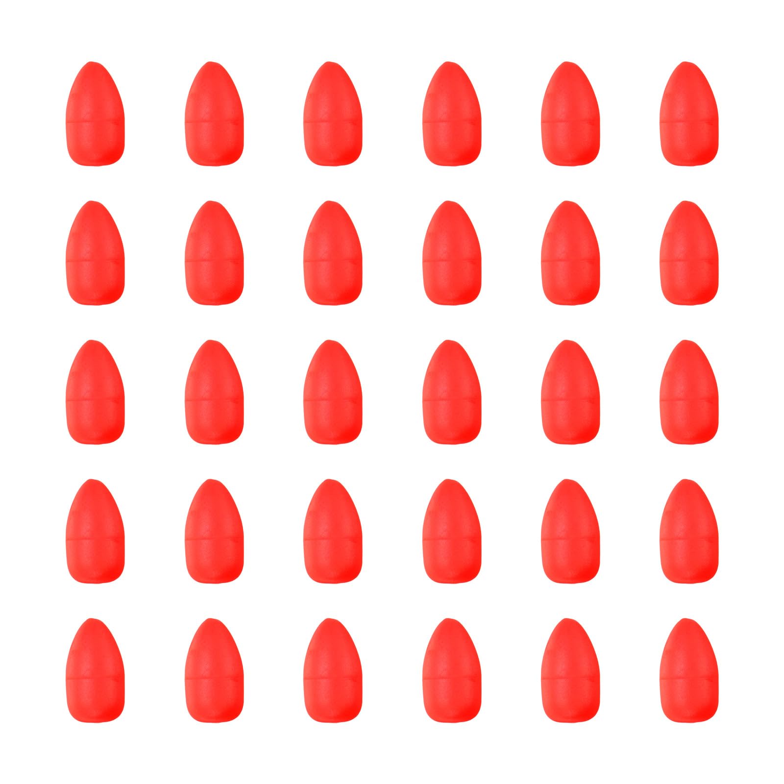 PATIKIL oval foam float red for clear visibility in open-water rigs.