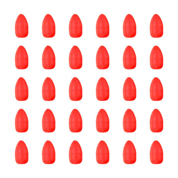 PATIKIL oval foam float red for clear visibility in open-water rigs.