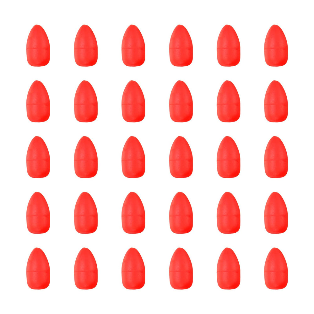PATIKIL oval foam float red for clear visibility in open-water rigs.