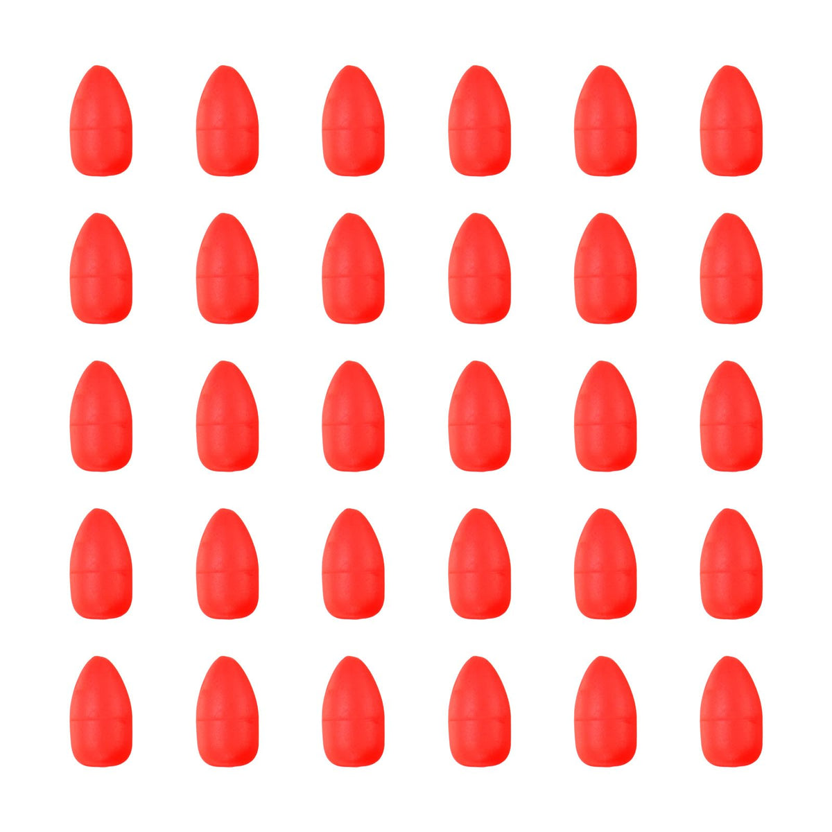 PATIKIL oval foam float red for clear visibility in open-water rigs.