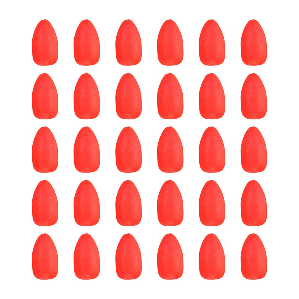 PATIKIL oval foam float red close-up boosts bite visibility.