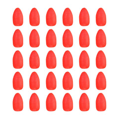 PATIKIL oval foam float red close-up boosts bite visibility.