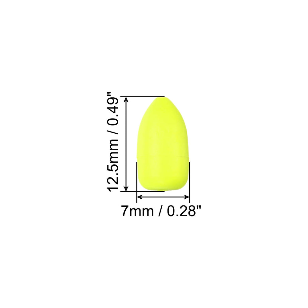 PATIKIL yellow oval foam floats closeup highlights buoyancy and color.