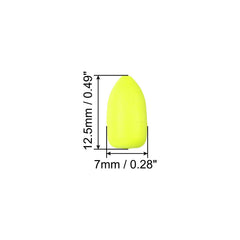 PATIKIL yellow oval foam floats closeup highlights buoyancy and color.