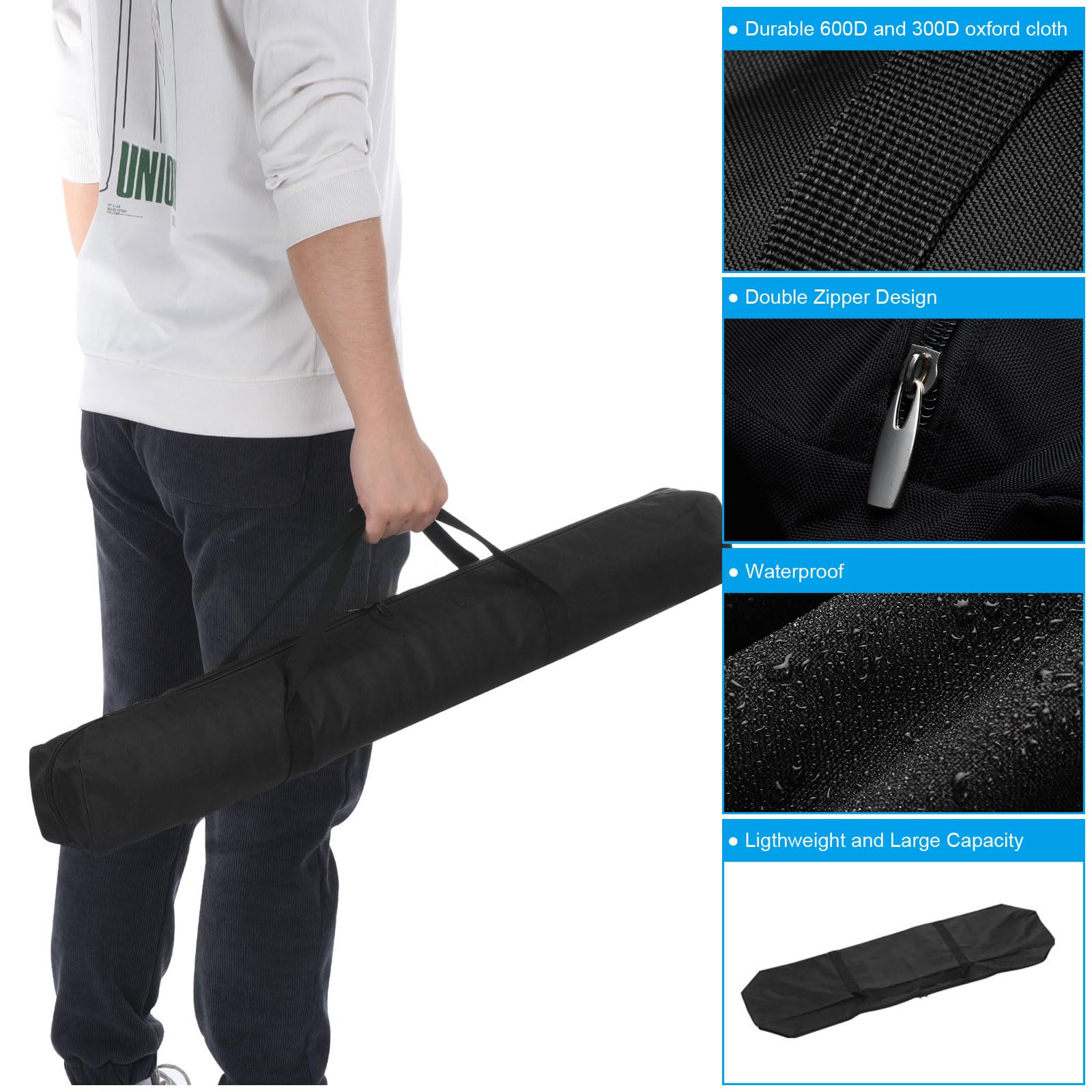 PATIKIL durable oxford-cloth camp bag protects gear from dust and scratches.