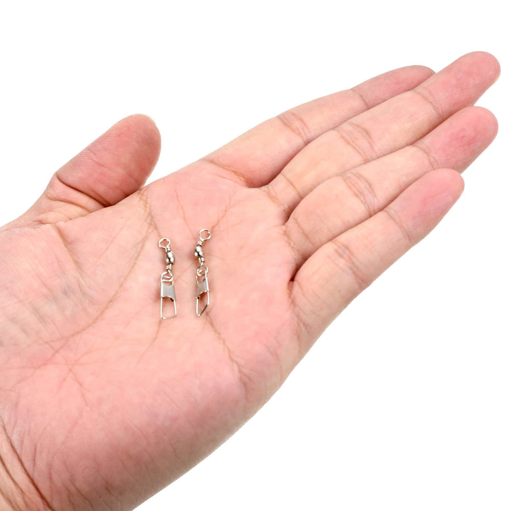 PATIKIL 100-pack swivels for saltwater and freshwater setups