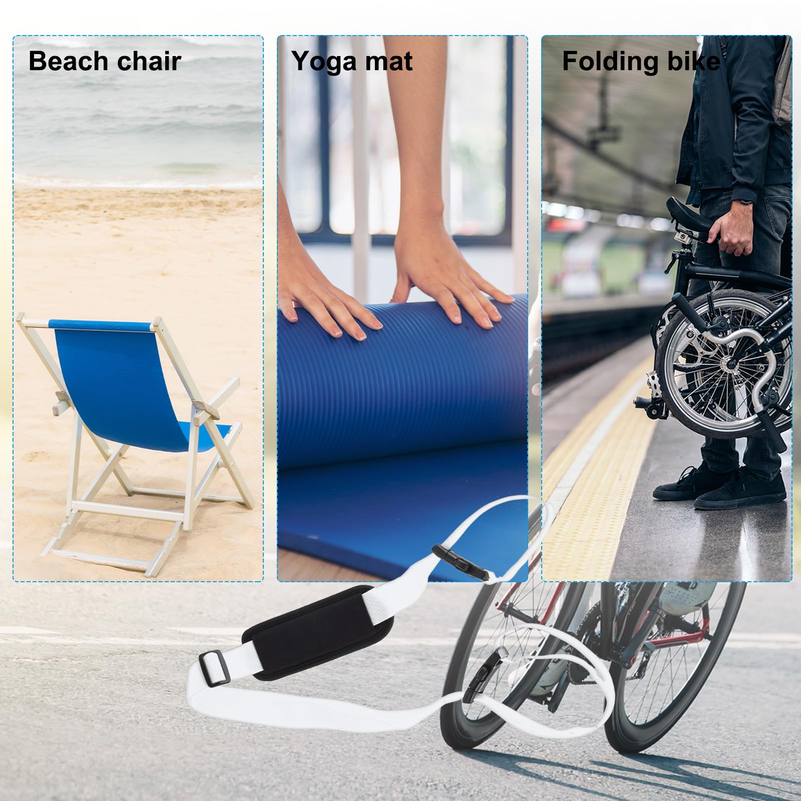 PATIKIL packaging includes one adjustable beach chair strap.