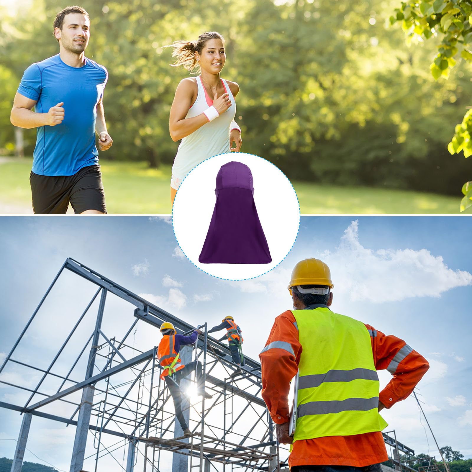 PATIKIL packaging includes six hats for quick outdoor sun protection.