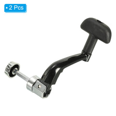 Foldable 90-degree reel handle enables adjustable operation
