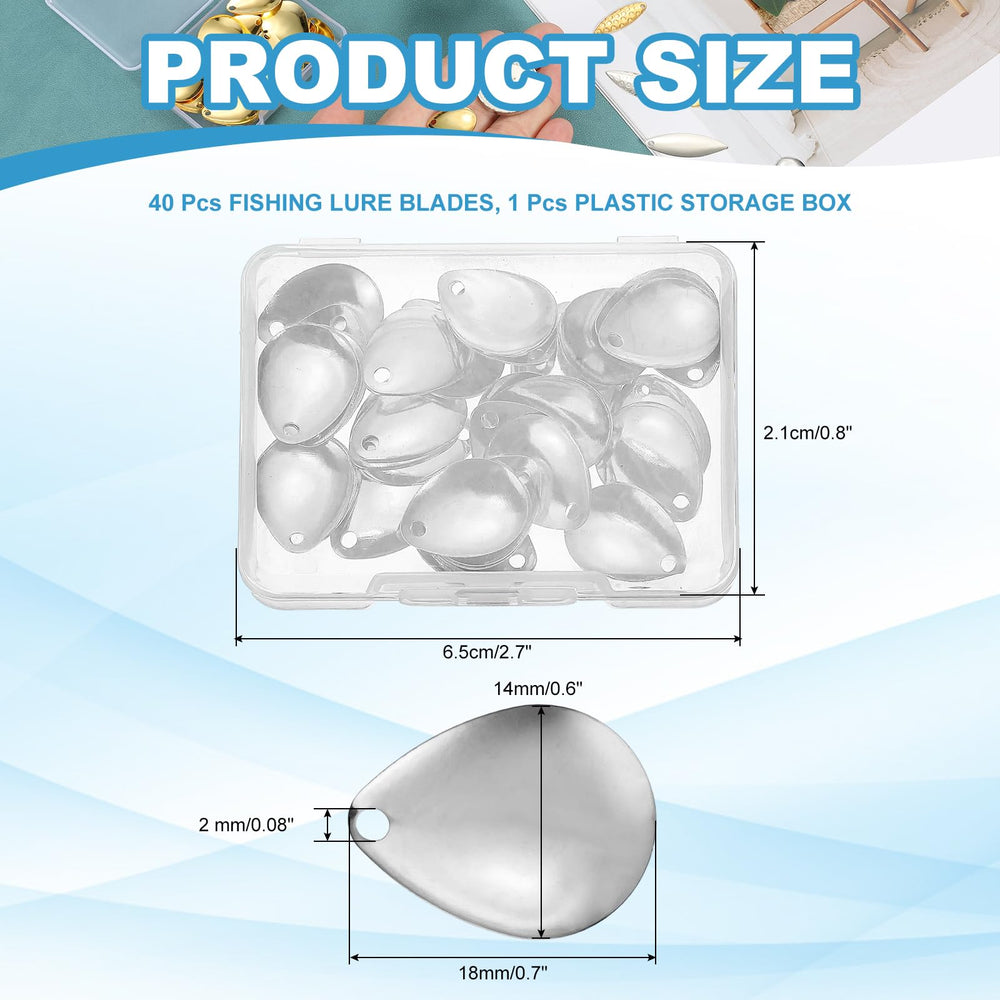 PATIKIL transparent storage box keeps blades organized and prevents loss during trips.