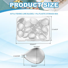 PATIKIL transparent storage box keeps blades organized and prevents loss during trips.