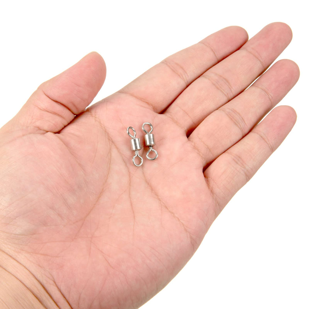 PATIKIL copper swivel shows compact 21 mm length and 4.8 mm ring.